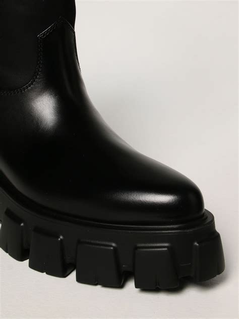 prada moonlight boots black|prada hiking boots.